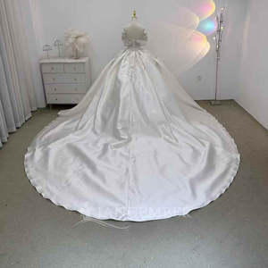 Nuevo Vestido de Novia de Lujo Personalizado con Cola, Vestido de Princesa para Boda, Vestidos de Novia Lsjj71 - Product Image 4