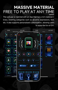 Application mobile <span class=keywords><strong>connectée</strong></span> à un écran d'affichage LED haute définition pour bagages, animation de bagages de voyage, <span class=keywords><strong>valise</strong></span> rotative étanche - Product Image 4