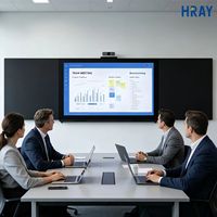 Pizarra Interactiva HRAY de 86 Pulgadas, 3840x2160 Ultra Clear, con Transmisión Inalámbrica y Control Remoto para Reuniones de Oficina, OEM ODM