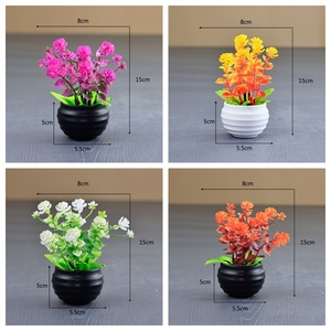 Bonsaï <span class=keywords><strong>en</strong></span> plastique d'<span class=keywords><strong>eucalyptus</strong></span> artificiel pour la décoration du salon, mini plantes <span class=keywords><strong>en</strong></span> <span class=keywords><strong>pot</strong></span> <span class=keywords><strong>en</strong></span> plastique - Product Image 6
