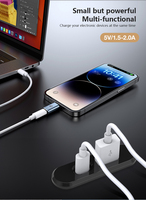 Chargeur USB de meuble de petite taille A et type C prise de courant de meuble rectangle chargeur usb-c de bureau intégré