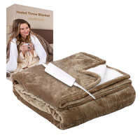 Plaid chauffant électrique personnalisé pour bureau à domicile, automne-hiver, en polaire super douce, matelassé, lavable, taille personnalisée