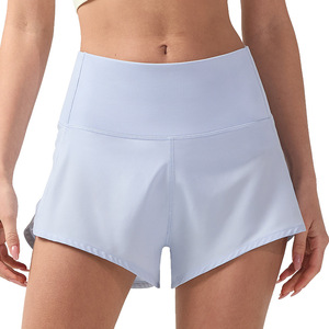 Shorts de sport pour femme effet rafraîchissant, anti-transparence, style <span class=keywords><strong>Lulu</strong></span>, séchage rapide, respirant, avec poches, infroissable, pour le fitness et <span class=keywords><strong>la</strong></span> course - Product Image 5