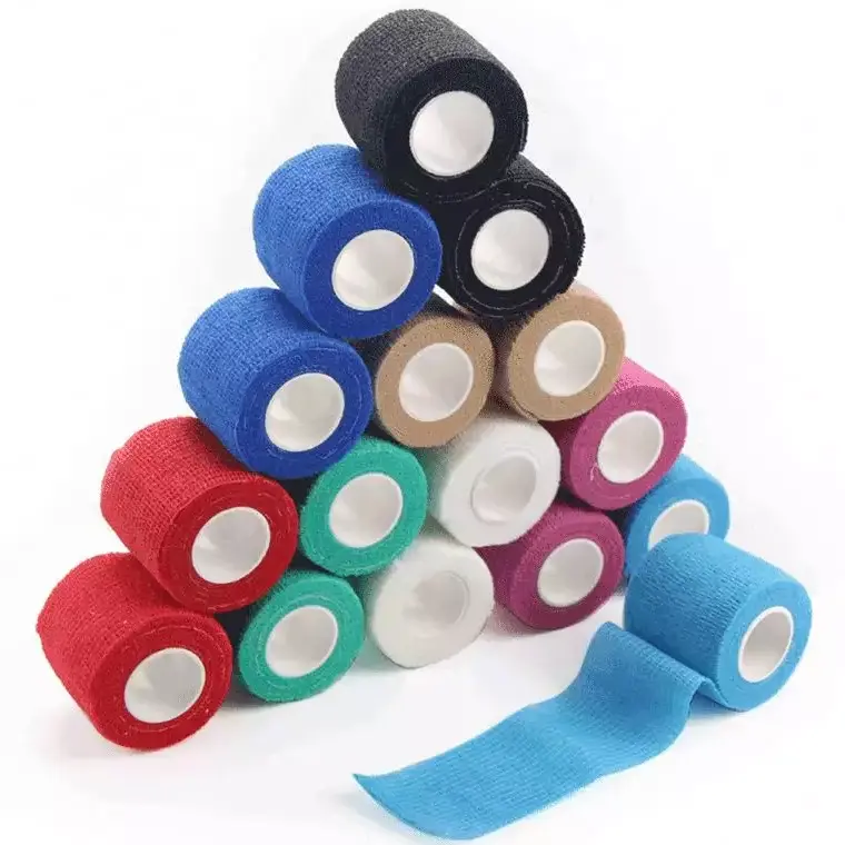 Colored Self-Adhesive Non-Woven Cohesive Elastic Bandage