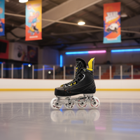 Stock en gros OEM/ODM Patins à roulettes rétractables pour enfants, adultes et hommes, Patins à roulettes de hockey professionnels, Chaussures à roulettes