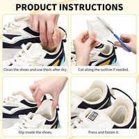Protections de talon pour baskets, coussinets de talon en mousse souple pour chaussures amples, inserts antidérapants pour talons de chaussures pour prévenir les ampoules