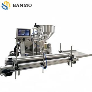 Máquina <span class=keywords><strong>de</strong></span> Llenado Automática <span class=keywords><strong>con</strong></span> Bomba <span class=keywords><strong>de</strong></span> Rotor <span class=keywords><strong>de</strong></span> Banda Transportadora para Bebidas Alcohólicas, Jugos, Agua Mineral, Brillo Labial, Laca para el Cabello y Salsas - Product Image 1