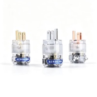 Acrolink NCF – câble d'alimentation audiophile en cuivre pur plaqué or/rhodium, norme américaine, ensemble de connecteurs IEC (mâle et femelle)