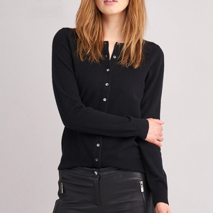 Suéter de Cachemira de punto suave cálido cómodo de ocio para <span class=keywords><strong>mujer</strong></span> de otoño e invierno personalizado cárdigan de <span class=keywords><strong>lana</strong></span> merina - Product Image 2