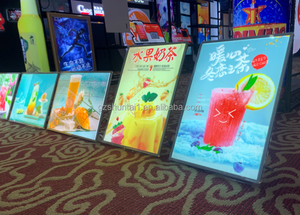 Muenled Panneau de menu LED personnalisé ultra mince avec cadre en aluminium et verre trempé - Product Image 6