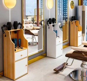 Armoire à outils pour salon de coiffure, comptoir à outils pour institut de beauté, chariot à outils pour institut de beauté, étagère de rangement dédiée pour salon de coiffure, armoire pour coupe de cheveux - Product Image 4