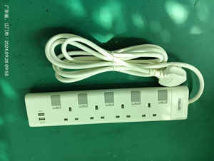 3/4/5 Băng nhóm Ổ cắm điện với 1-usb A + Loại C Cổng sạc màu trắng/đen Màu Anh tiêu chuẩn mở rộng ổ cắm - Product Image 3