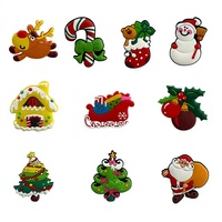 Aimant de réfrigérateur magnétique en PVC créatif personnalisé, aimant décoratif en colle souple, aimant de Noël, forme irrégulière, image DIY, commande d'échantillon