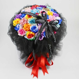 Wholesale Ribbons Eternal Flowers <b>Cake</b> Gift <b>Box</b> Decor Double Sided Satin Ribbon Custom Logo Size Colorful Satin Ribbons - Product Image 4