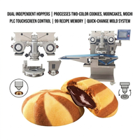 Machine automatique à biscuits et cookies bicolore HJ-860X avec remplissage central, certifiée CE, capacité de 10 à 120 pièces/min pour usage en boulangerie