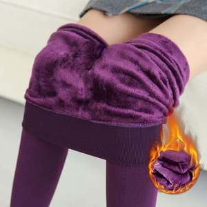 Winter <b>Leggings</b> Knitting <b>Velvet</b> Casual <b>Legging</b> New High Elastic Thicken Lady's Warm <b>Black</b> Pants Skinny Pants for Women <b>Leggings</b> - Product Image 5