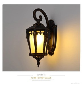 Modern Black Outdoor Wall Lamp Square Aluminum Alloy LED Warm White 2700K Tempered Glass Diffuser Water Proof Garden <b>Lighting</b> - Product Image 6