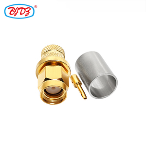 5dfb lmr300 <span class=keywords><strong>rg6</strong></span> के लिए फ़ैक्टरी स्टॉक रिवर्स ध्रुवता स्मा नर प्लग क्रिम्प कोएक्सियल कनेक्टर (rf) - Product Image 5