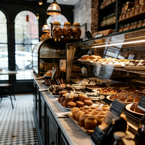 Scaffale espositivo a struttura verticale con linee d'arco, in stile rustico e accogliente, per negozio di specialità - Product Image 5