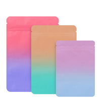 JM37 Sac refermable fermeture éclair logo personnalisé petite pochette cadeau maquillage cosmétique bonbons nourriture stockage mylar emballage fermeture éclair sacs