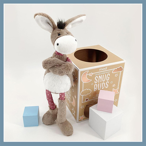 V419 Peluche Asino Personalizzabile di Alta Qualità, 15 Pollici, Morbido e Carino, <span class=keywords><strong>Regalo</strong></span> per Compleanno, Baby Shower, Natale - Product Image 4