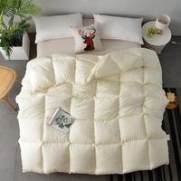 Couettes d'hiver en patchwork uni, 100% fibre de polyester, édredon épais hypoallergénique, lavable en machine, literie pour la maison et l'hôtel