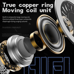 Écouteurs de jeu sans fil TWS ENC, casque rotatif, anneau métallique, cavité du casque, son stéréo haute fidélité, faible latence, micro - Product Image 6