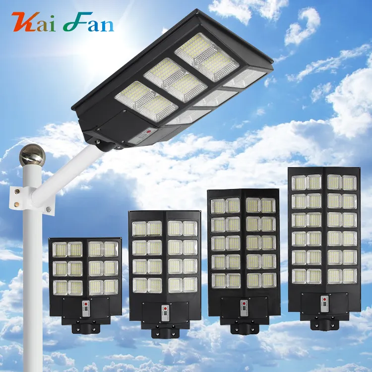 Penjualan Laris Lampu Jalan Terpadu All In One 500W 800W 1000W 1200W Lampu Jalan Led Tenaga Surya Luar Ruangan