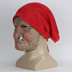 Masque de grand-mère fumeuse en latex, masques réalistes, accessoires de déguisement pour Halloween, cadeau amusant, fournitures farfelues - Product Image 4