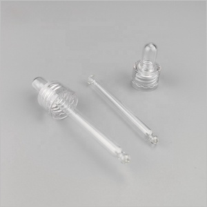 Sang trọng sáng bóng mịn hoàn toàn trong suốt ống nhỏ giọt 18mm 20mm PETG nhựa chất lỏng dầu phân phối ống nhỏ giọt cho chăm sóc da chai - Product Image 2