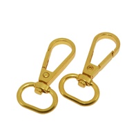 Mousqueton pivotant multifonctionnel 16,6 mm en alliage de zinc durable, avec déclencheur rapide, boucle à ressort en métal tendance pour laisse de chien
