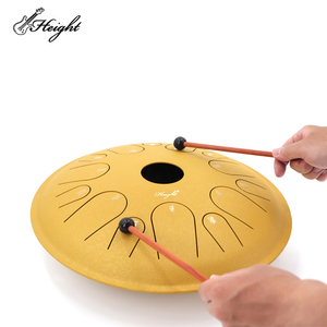 Tambor de lengua de acero de 14 pulgadas con 14 notas en forma de loto Major C Tone Ultra Wide Range Worry-Free Calm <span class=keywords><strong>Hand</strong></span> <span class=keywords><strong>Pan</strong></span> - Product Image 5