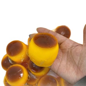 Balle anti-stress souple en TPE et silicone en forme de pudding au caramel, jouet de décompression unisexe pour soulager la pression - Product Image 5
