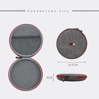 Étui personnalisé gris en EVA, capacité 96 disques, étui rigide portable en plastique, étanche, durable, élégant, pour DVD, classeur de voyage NS