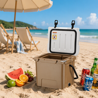 Glacière roulante rotomoulée 17L, robuste et isolée, pour la conservation des aliments frais, idéale pour les activités de plein air, la plage et la navigation de plaisance - Meilleures ventes