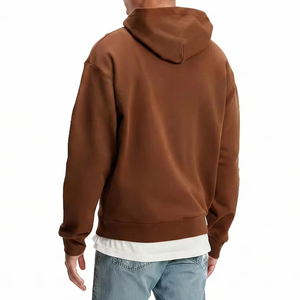 Wholesale Retro High Quality Winter Streetwear Oversized Pullover Hoodie Men Personalized Puff Printing Logo Eco-Friendly Fleece - Product Image 2
