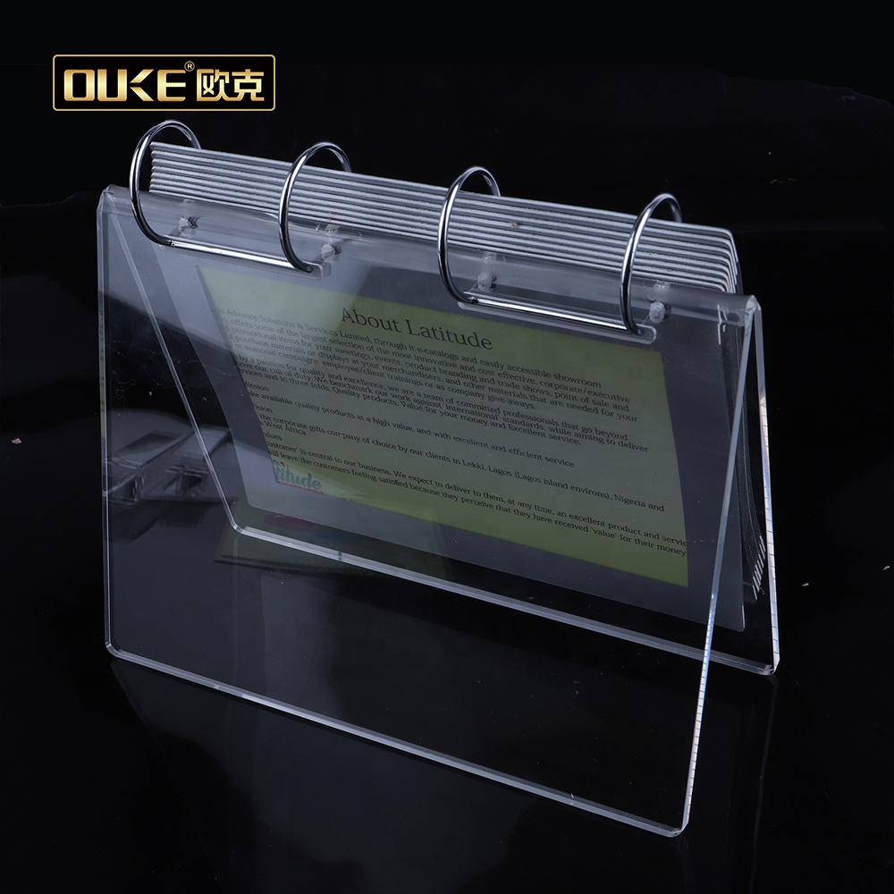 2020 высокое качество пользовательский прозрачный пластиковый акриловый стол календарь Стенд