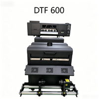 Imprimante jet d'encre automatique DTF 600 pour l'impression de motifs sur vêtements, directement de l'usine, garantie 1 an, avec 2 ou 4 têtes.
