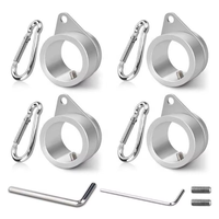 Anneau pivotant pour mât de drapeau de 1 pouce en alliage d'aluminium Anneau de montage pour mât de drapeau anti-enchevêtrement pivotant à 360 °