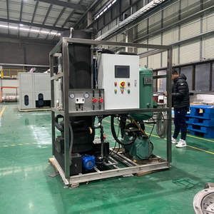 Hine de fabrication de glace de tube industriel refroidi par air de 1 tonne de programme de Siemens de compresseur NES-1TT Copeland - Product Image 3