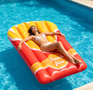 Bouée gonflable publicitaire personnalisée en forme de frites, idéale <span class=keywords><strong>pour</strong></span> l'été, <span class=keywords><strong>pour</strong></span> enfants, <span class=keywords><strong>pour</strong></span> la piscine ou la plage - Product Image 6