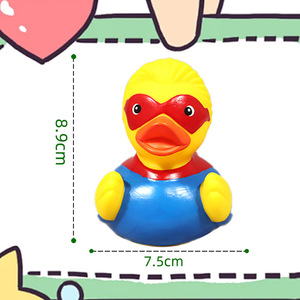 Lot de 200 canards en caoutchouc de sécurité imprimés, de <span class=keywords><strong>3</strong></span> pouces, en forme de canard <span class=keywords><strong>Superman</strong></span>, personnalisables, mini, flottants, pour le bain, pour le développement cognitif - Product Image 4