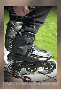 <span class=keywords><strong>Pattini</strong></span> a Rotelle Professionali Cougar per Adulti, Uomo e <span class=keywords><strong>Donna</strong></span>, Monofila, Casual, da Strada, in Lega di Alluminio, PU PP ad Alta Elasticità - Product Image 3