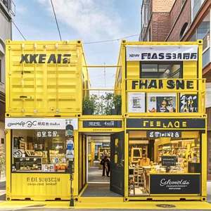 ร้านค้าเคลื่อนที่เชิงพาณิชย์กลางแจ้ง ร้านค้ามือถือสุดสร้างสรรค์ ดีไซน์ภายในร้านค้ามือถือยอดนิยมบนอินเทอร์เน็ต บ้านสำเร็จรูป - Product Image 2