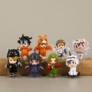 Q versión 8 piezas conjunto PVC juguetes <span class=keywords><strong>Digimon</strong></span> Agumon Gabumon niños seleccionados Cos Mini figura juguetes para niños regalo - Product Image 2