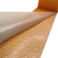 Material OEM PET Impermeable de una Cara, Naranja, VOID, para Solución de Sellado de Cajas de Cartón de Envío