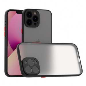 เคสใสแบบด้านราคาถูกสำหรับ Infinix Hot 10 Play เคสหลัง TPU PC สำหรับ iPhone 13 <span class=keywords><strong>Pro</strong></span> <span class=keywords><strong>Max</strong></span> - Product Image 1