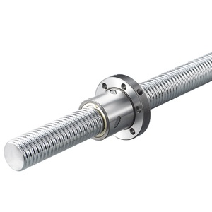 สกรูหน้าแปลนแบบคู่สำหรับงานเครื่องจักร CNC เกลียวขวา32มม. ชิ้นส่วนหลักของเครื่องมือบอลน็อต1.5ปีผู้ผลิตจีน - Product Image 1