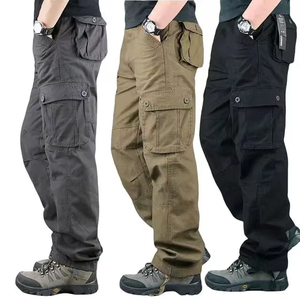Pantalons de travail <span class=keywords><strong>cargo</strong></span> pour hommes, pantalons utilitaires multi-poches en noir, kaki, <span class=keywords><strong>gris</strong></span> <span class=keywords><strong>foncé</strong></span> pour les activités de plein air et les tenues décontractées - Product Image 1