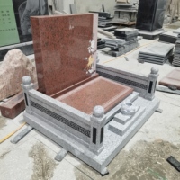 Nisan Granit Merah India Terbaru yang Trendi, Dapat Disesuaikan dan Dipersonalisasi untuk Makam di Pemakaman